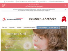 Tablet Screenshot of brunnenapotheke.com